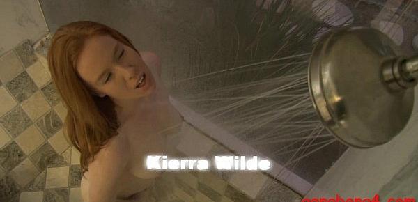  Redhead babe Kiera Wilde analyzed by big black cocks